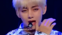 V(防弹少年团) - 血汗泪金泰亨CHOCOLATE CHEEKS抿嘴动作cut