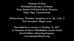 欧美群星 - William Boyce Symphony In A, Op. 2 No. 2