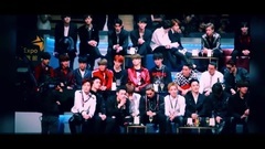 EXO,Seventeen,防弹少年团,NCT - 161202 MAMA颁奖典礼 SEVENTEEN, NCT, BTS, TWICE台下观看EXO