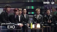 EXO,TWICE - 161202 MAMA颁奖典礼 EXO观看 TWICE 舞台表演 现场版