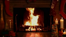 She & Him - A Marshmallow World (Yule Log Edition)