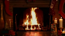 She & Him - Christmas Don't Be Late (Yule Log Edition)