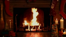 She & Him - Mele Kalikimaka (Yule Log Edition)