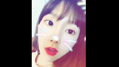少女时代,太妍(少女时代) - 太妍自拍時 遇到下雨的反應