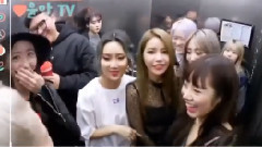 少女时代,韩国综艺,允儿(少女时代),孝渊(少女时代),MAMAMOO - 电梯巧遇MAMAMOO