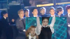 EXO,防弹少年团,JIMIN(防弹少年团),KAI(EXO),BLACKPINK - EXO&防弹少年团台下观看BLACKPINK表演