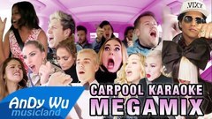 Lady Gaga,Adele,Justin Bieber,Bruno Mars,James Corden - Carpool Karaoke(Megamix 2015-2016)