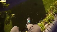 音乐短片 - 外国牛人危险的半空跑酷