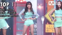 少女时代,T-ara,miss A,EXID,Fiestar - 盘点同年出生的女爱豆最高饭拍播放量排行