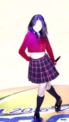 孙娜恩(Apink) - 170122 釜山KCC篮球联赛全明星祝贺公演 让我心动主娜恩