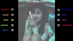 TWICE - 组合中唱第一句的成员统计
