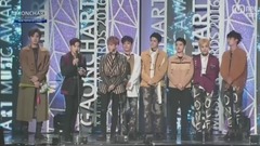 EXO - 年度歌手专辑部门第三季度 - 第六届GAON Chart颁奖礼现场版17/02/22