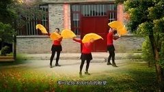 舞蹈视频 - 心花开在草原上