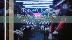 BigBang,SHINee,BEAST,EXO,Winner - 2013-2017男团Gaon音乐销量下载量排行Top40