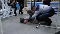 音乐短片 - Фокус с советской гирей 32 кг. СИСТЕМА aiki-lab.ru