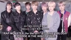 田柾国(防弹少年团),V(防弹少年团) - POWERHOUSE更新:THE WINGS世界巡演防弹少年团向美国粉丝们问候