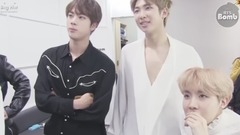 防弹少年团,J-HOPE(防弹少年团),JIN(防弹少年团),Rap Monster(防弹少年团) - Jin, RM and j-hope Monitoring Time