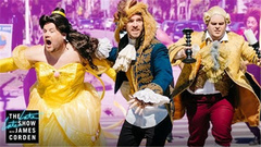 Dan Stevens,James Corden,Kardinal Offishal - 柯登和大表哥亲上了!!人行道音乐剧之美女与野兽