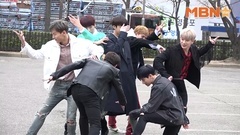 GOT7,MONSTA X - 男团音乐银行上班路