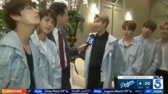 田柾国(防弹少年团),V(防弹少年团) - KTLA 5 News新闻频道:采访防弹少年团