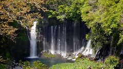 风景,音乐短片 - 日本静冈县白糸瀑布
