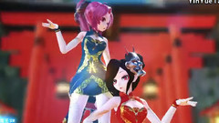 动漫专属 - 王者荣耀-花木兰x荆轲MMD