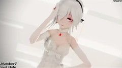 VOCALOID家族 - 福利-精美白丝小礼裙弱音Donut Hole