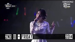 太妍(少女时代),IU,金泫雅,韩国群星,Ailee - 2011-2016女SOLO年终成绩人气排名