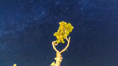 风景,音乐短片,轻音乐 - 繁星闪烁的夜空