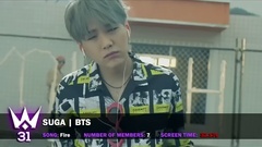 BigBang,EXID,防弹少年团,Red Velvet,BLACKPINK - MV镜头最长计时统计