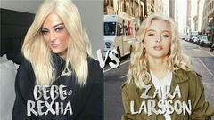 Zara Larsson,Bebe Rexha - 录音室与现场唱功比拼:Bebe Rexha vs Zara Larsson