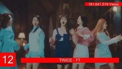 少女时代,2NE1,韩国群星,TWICE - 世界女团MV点击量排行Top15