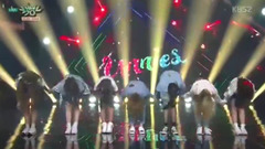 Unnies - LALALA SONG&Right? - KBS音乐银行现场版 17/05/12