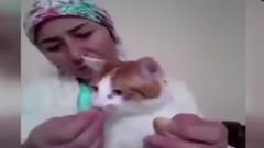 音乐短片 - Ocu unu Besler Gibi Kedisini Besleyen Kad n zlesene