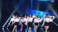 PRISTIN - Black Widow- SBS人气歌谣 现场版 17/05/21