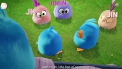 防弹少年团,田柾国(防弹少年团),V(防弹少年团),JIMIN(防弹少年团),SUGA(防弹少年团) - 不笑测试!当防弹少年团遇到愤怒的小鸟!