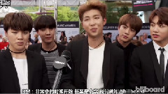 防弹少年团 - 防弹少年团参与Billboard Music Awards红毯采访