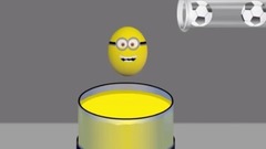 音乐短片 - 足球小猪小黄人蜘蛛侠 特技和绿巨人一起玩哦