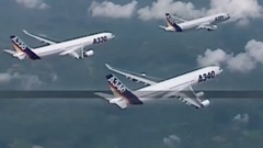 音乐短片 - Review of Airbus family formation flight