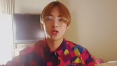 V(防弹少年团) - vapp直播 和金泰亨一起吃汉堡和自拍 17/06/23