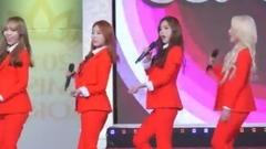 MAMAMOO,颂乐(MAMAMOO),玟星(MAMAMOO),辉人(MAMAMOO),华莎(MAMAMOO) - Ahh Oop红色西服帅气演出