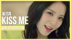 宇宙少女 - KISS ME 成员歌词分配时长统计