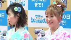 AKB48 - 島崎遥香,鈴木奈々の"旦那の同僚紹介"に苦笑い "サマージャンボ宝くじ"発売記念イベント2