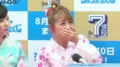 AKB48 - 鈴木奈々,島崎遥香の"塩対応"に驚き"目悪くて見えない" "サマージャンボ宝くじ"発売記念イベント会見1