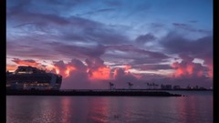 风景 - 冲绳海边日出和日落