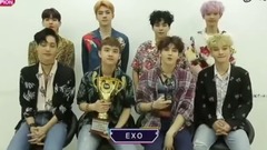 EXO - 一位获奖感言 - Show Champion现场版 17/07/26