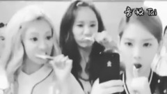 少女时代,太妍(少女时代),允儿(少女时代),孝渊(少女时代) - 泰允孝的刷牙秀