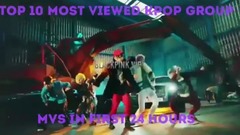 EXO,防弹少年团,GFriend,TWICE,BLACKPINK - 韩国组合MV首日油管播放量Top10