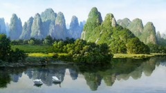 风景,音乐短片 - 水边的阿狄丽娜 桂林山水欣赏