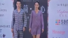 音乐短片 - 冬季美女睡衣与内衣走秀